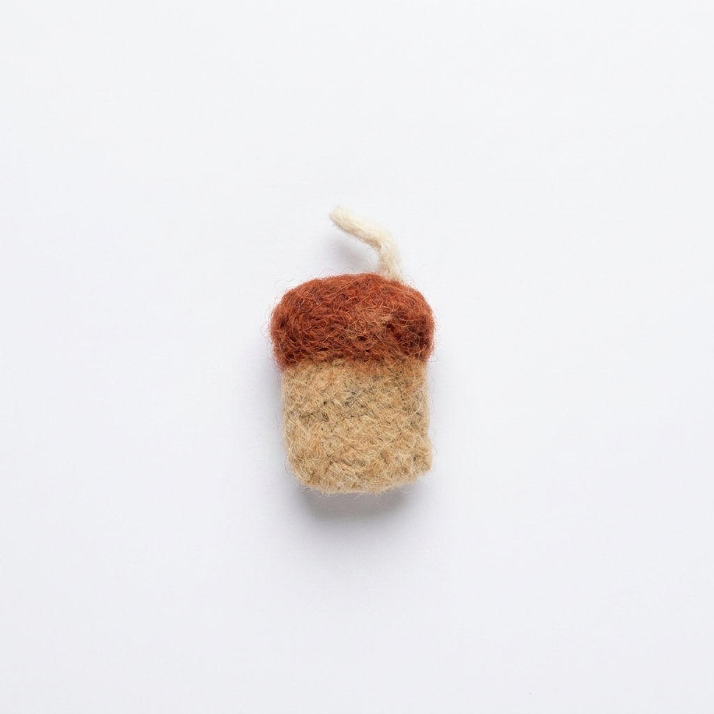 Bubble Tea Boba Drink Wool Felt Charm Component
