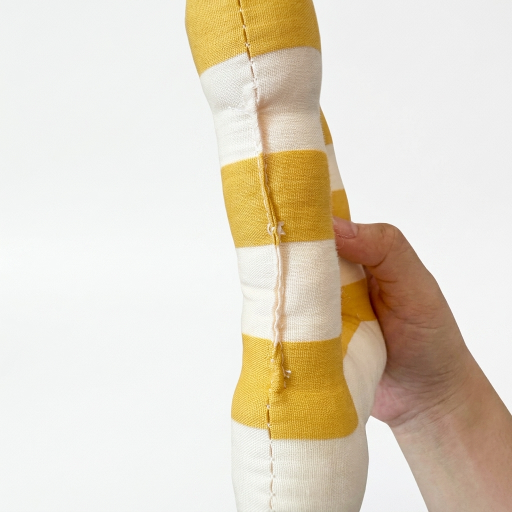 Citron Yellow and Cream Beige Striped Placemat & Coaster