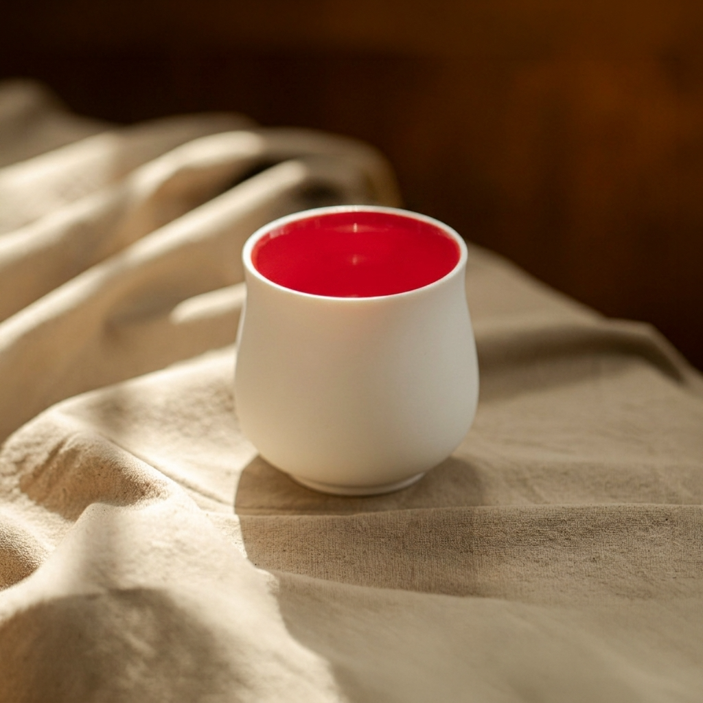 White with Colored Interior EMPTY Ceramic Candle Vessel Jar
