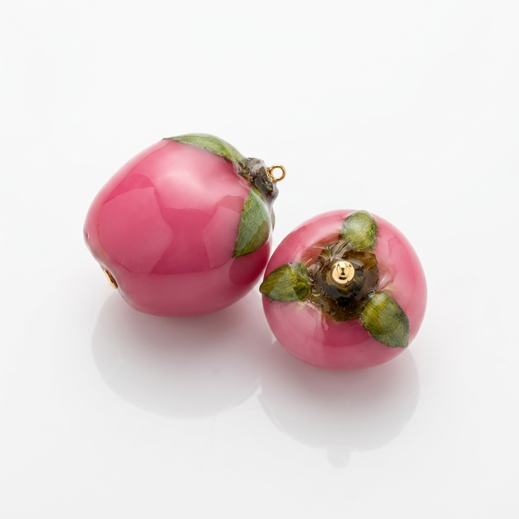 5pc, Real Peony Bud Flower Resin Pendant Charm