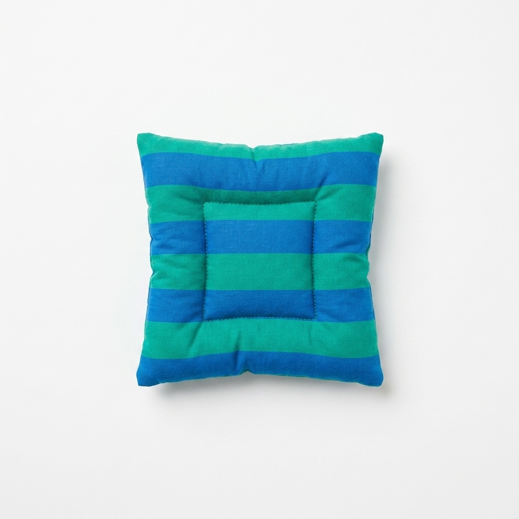 Nautical Blue Tropical Green Striped Placemats & Coasters