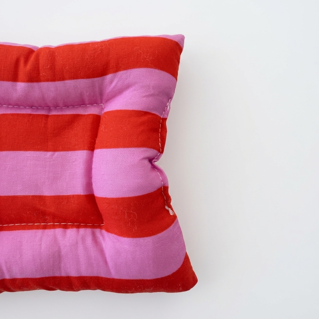Dragonfruit Pink and Crimson Red Striped Mats & Coasters