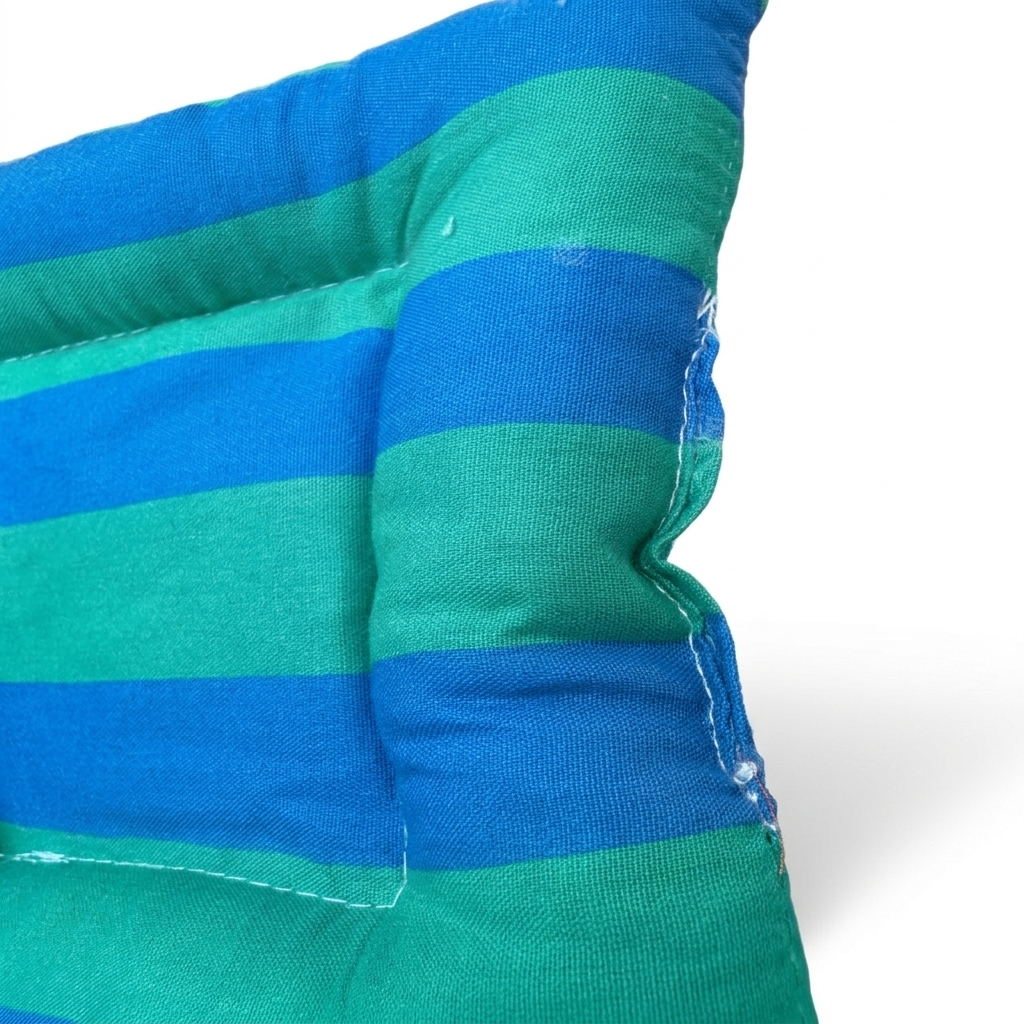 Nautical Blue Tropical Green Striped Placemats & Coasters